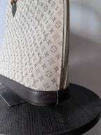 Louis Vuitton Monogram Mini Lin Alma Tall Shoulder Bag Beige