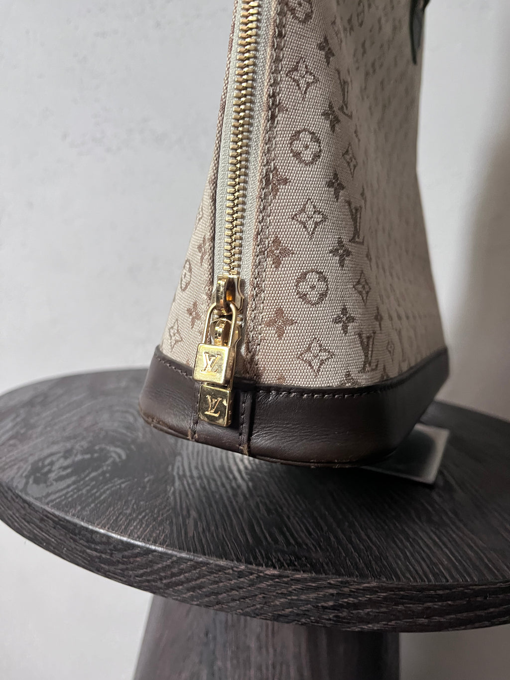 Louis Vuitton Monogram Mini Lin Alma Tall Shoulder Bag Beige