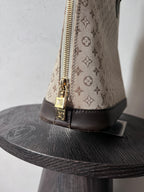 Louis Vuitton Monogram Mini Lin Alma Tall Shoulder Bag Beige