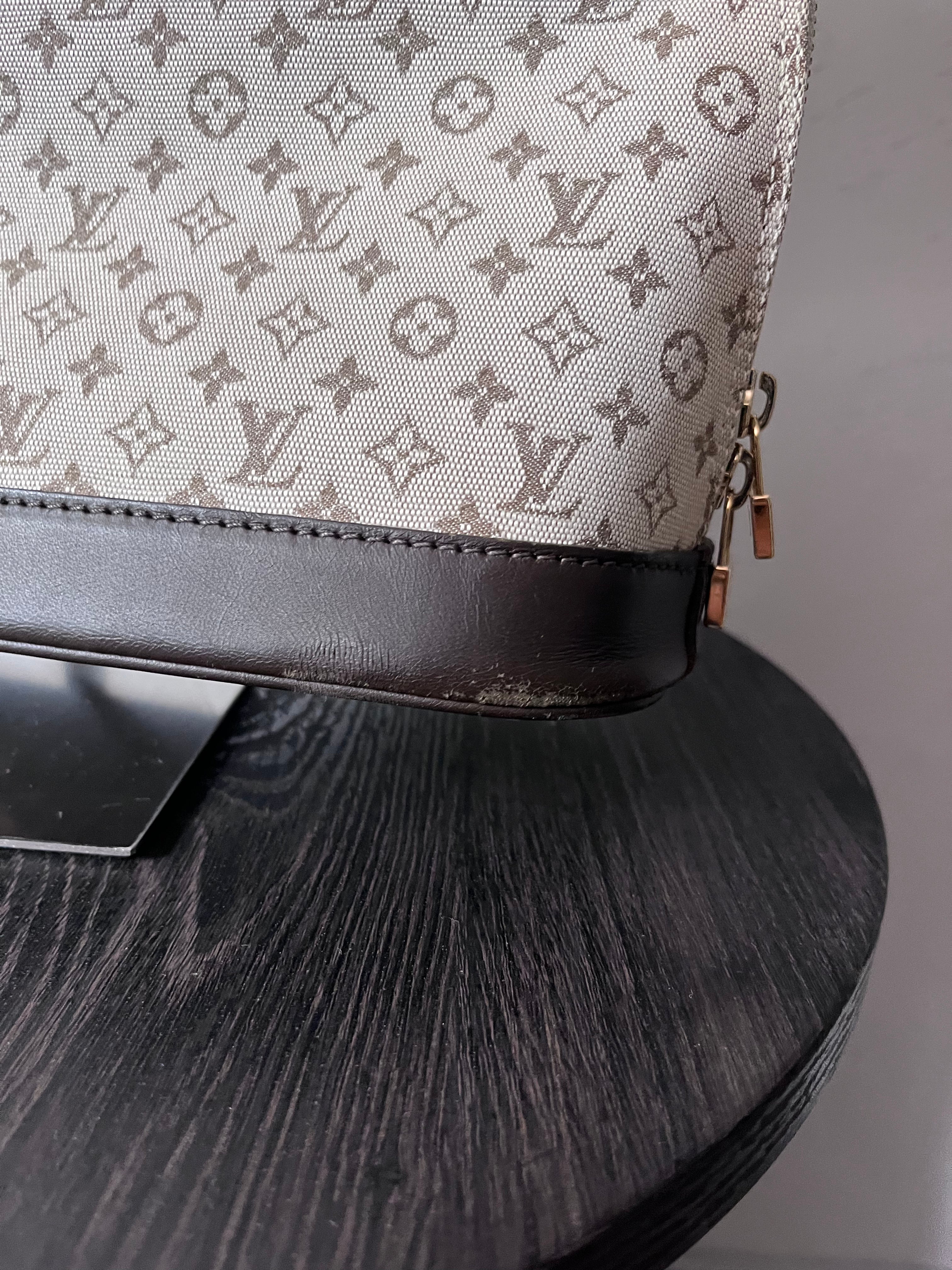 Louis Vuitton Monogram Mini Lin Alma Tall Shoulder Bag Beige