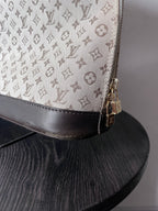 Louis Vuitton Monogram Mini Lin Alma Tall Shoulder Bag Beige