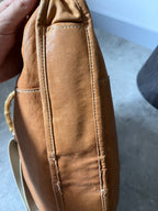 90s Miu Miu Leather Bamboo Handbag Camel Brown
