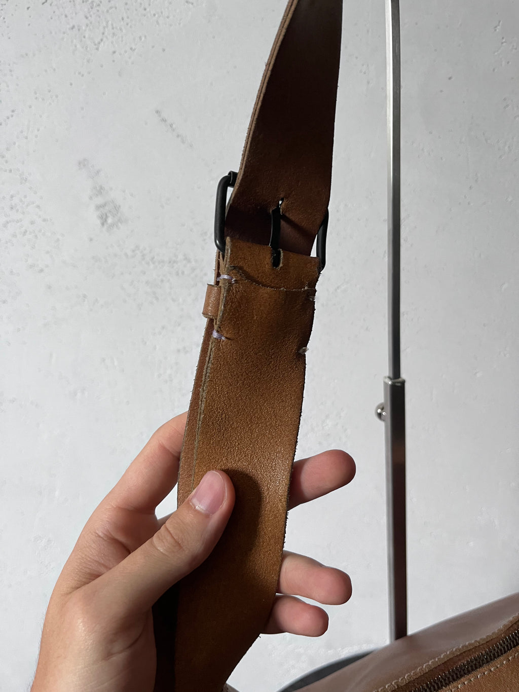 90s Miu Miu Vintage Cargo Suede Leather Shoulder Bag Brown