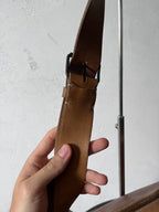 90s Miu Miu Vintage Cargo Suede Leather Shoulder Bag Brown