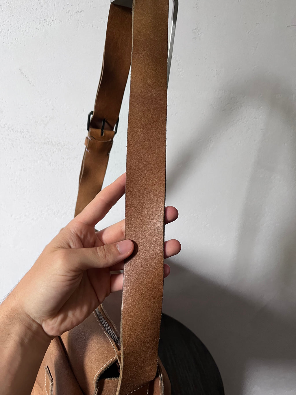 90s Miu Miu Vintage Cargo Suede Leather Shoulder Bag Brown