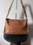 90s Miu Miu Vintage Cargo Suede Leather Shoulder Bag Brown