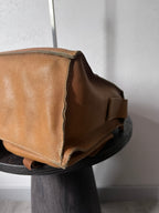 90s Miu Miu Vintage Cargo Suede Leather Shoulder Bag Brown