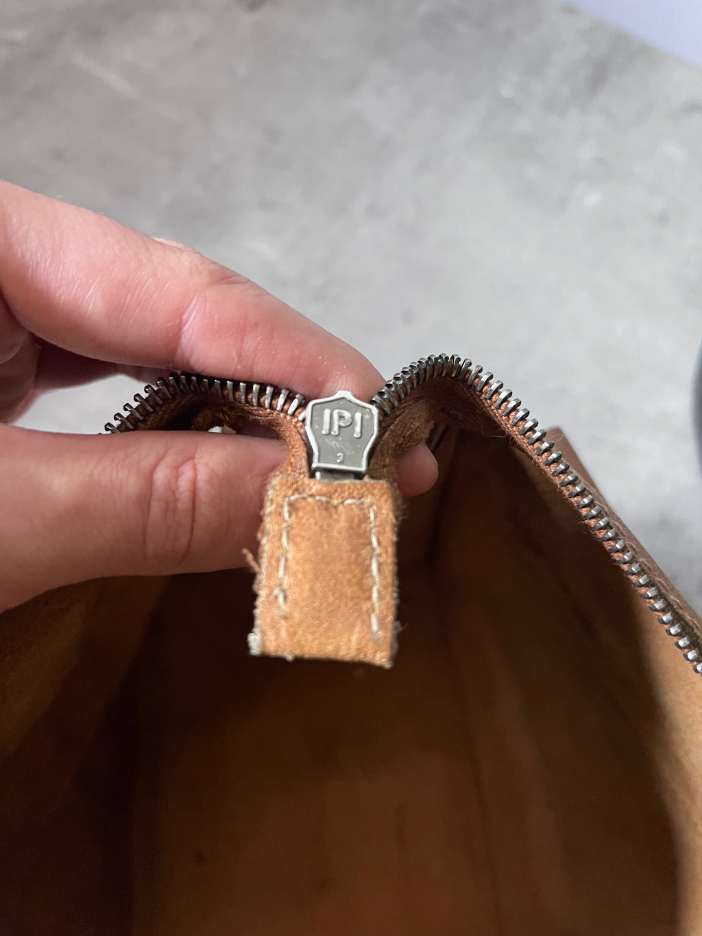 90s Miu Miu Vintage Cargo Suede Leather Shoulder Bag Brown
