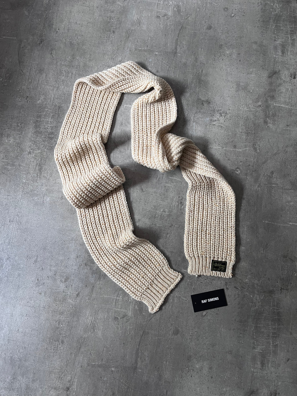 F/W 2022/23 Raf Simons Wool Mohair Scarf Beige