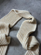 F/W 2022/23 Raf Simons Wool Mohair Scarf Beige