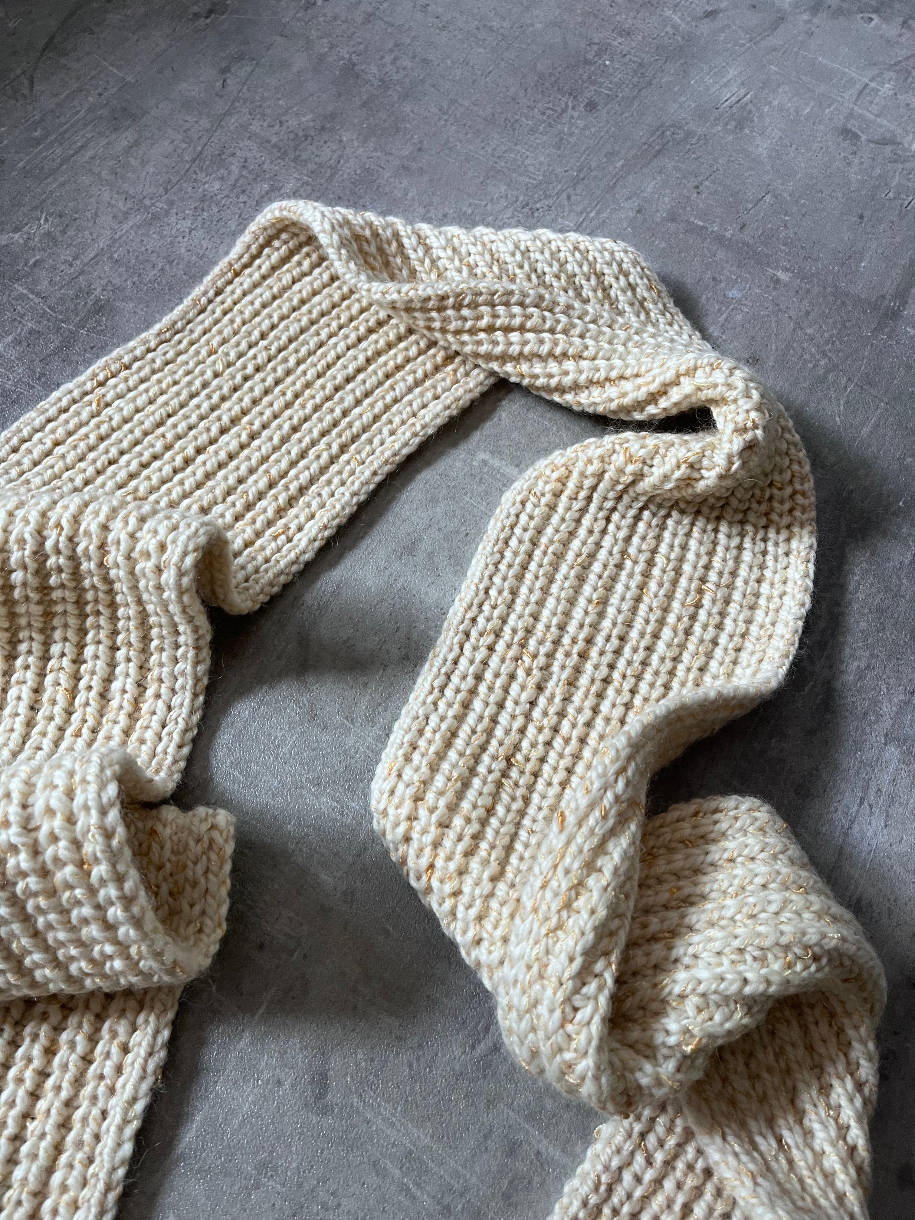F/W 2022/23 Raf Simons Wool Mohair Scarf Beige