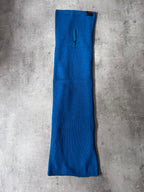 2000s Prada Wool Nylon Sport Scarf Blue