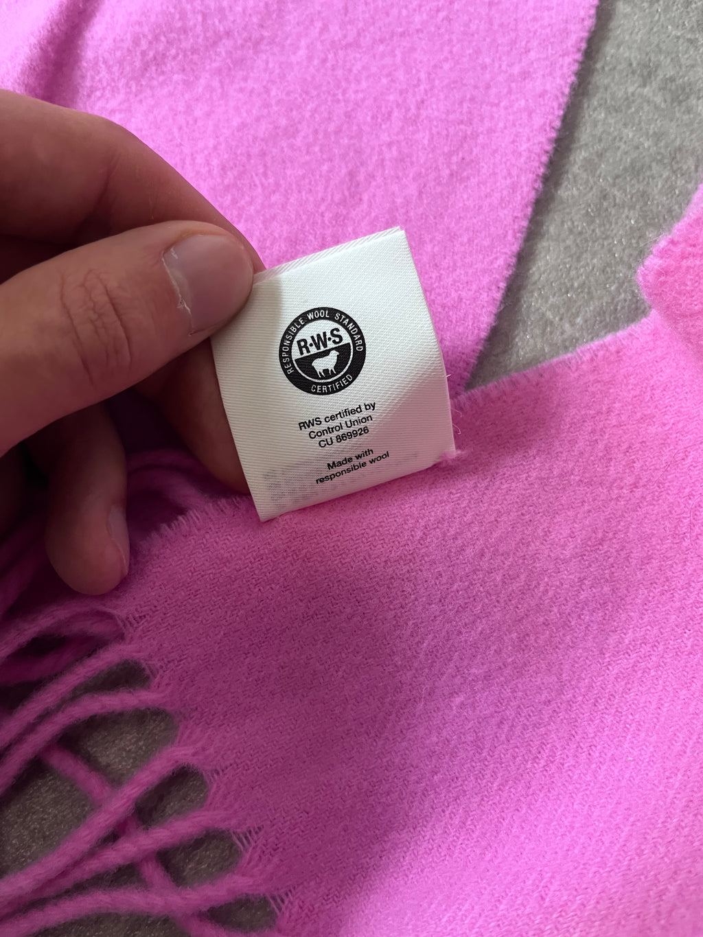 Acne Studios Wool Scarf Pink