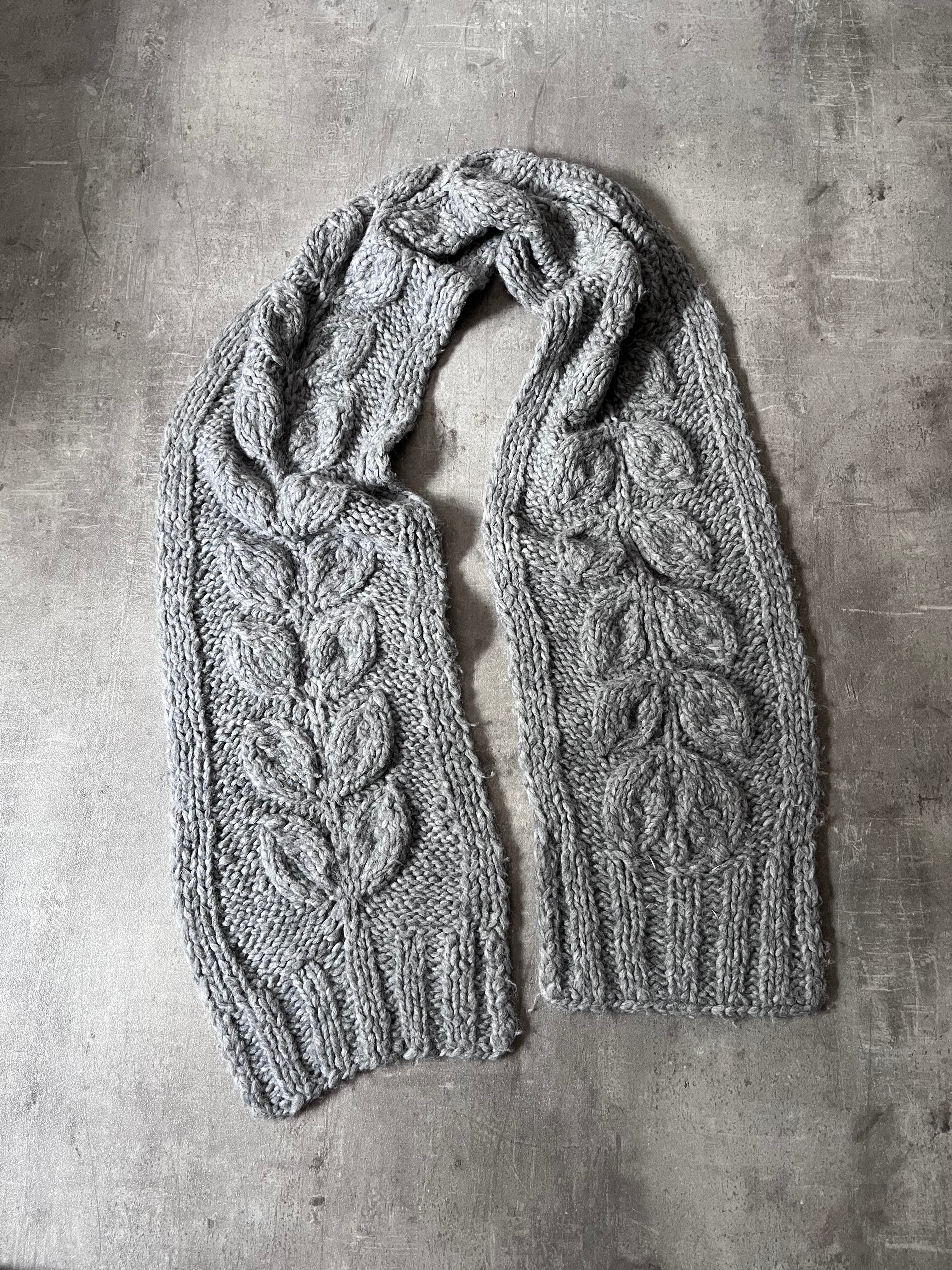 F/W 2015 Maison Margiela Alpaca Scarf Grey