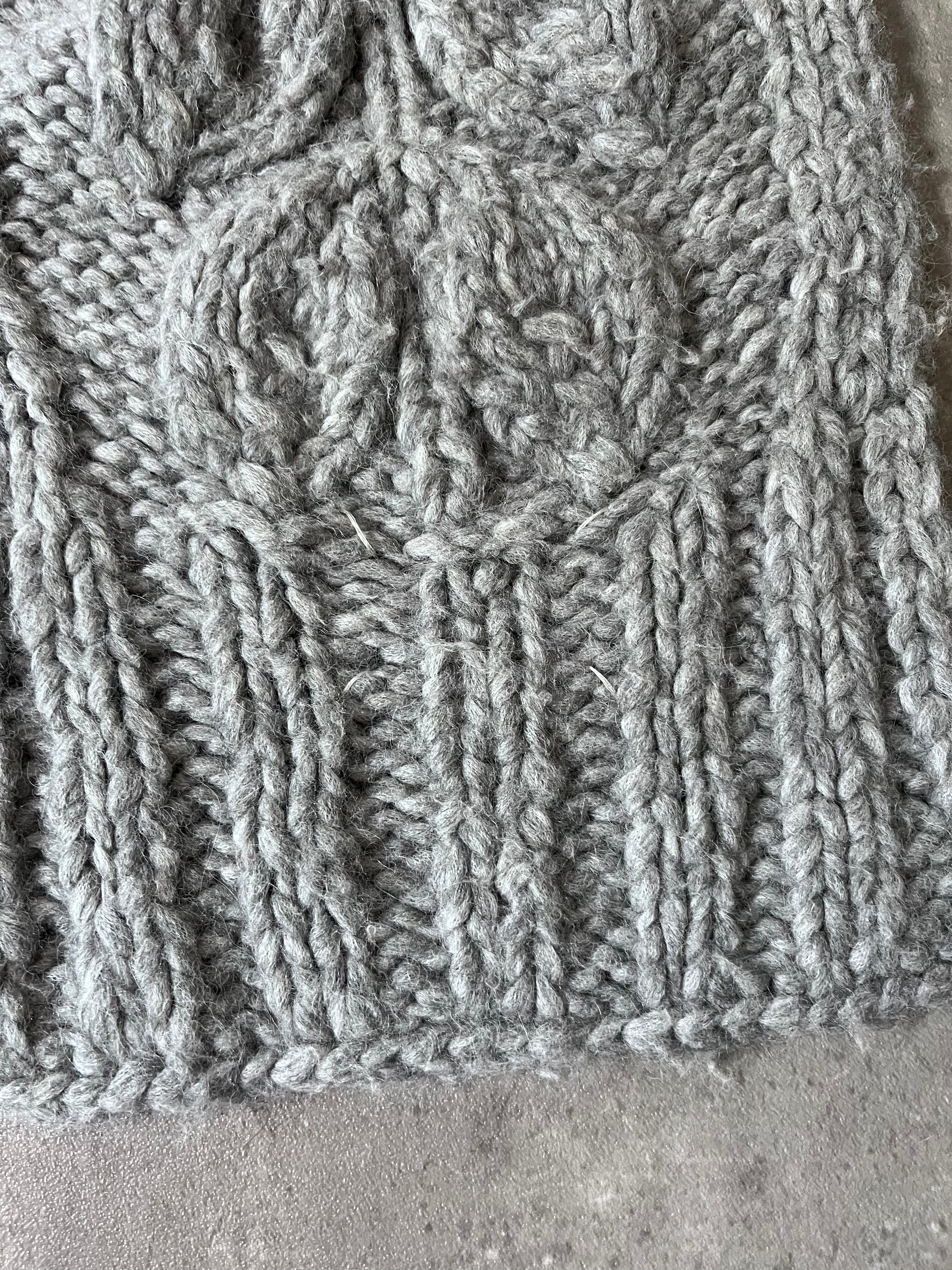 F/W 2015 Maison Margiela Alpaca Scarf Grey