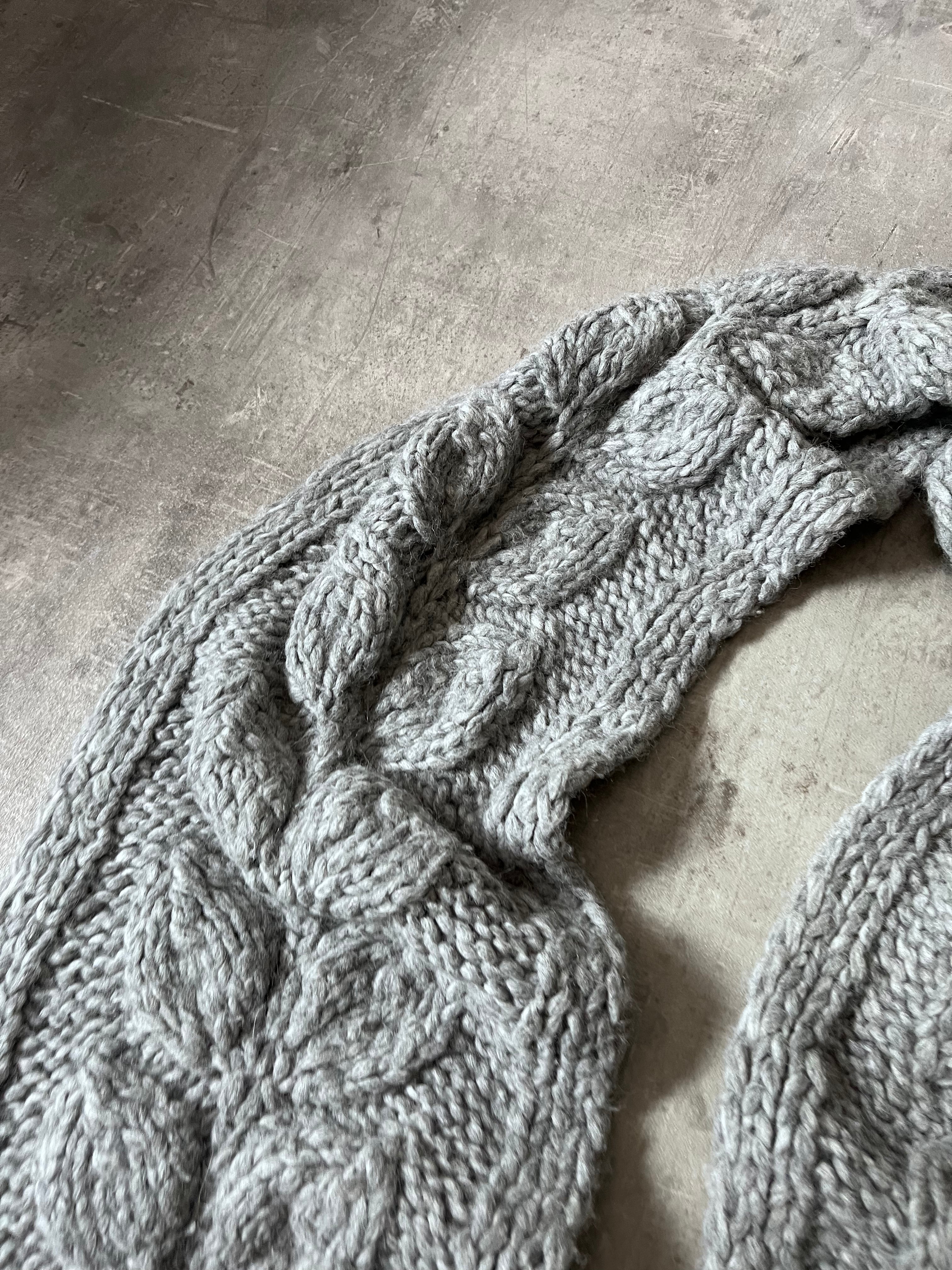 F/W 2015 Maison Margiela Alpaca Scarf Grey