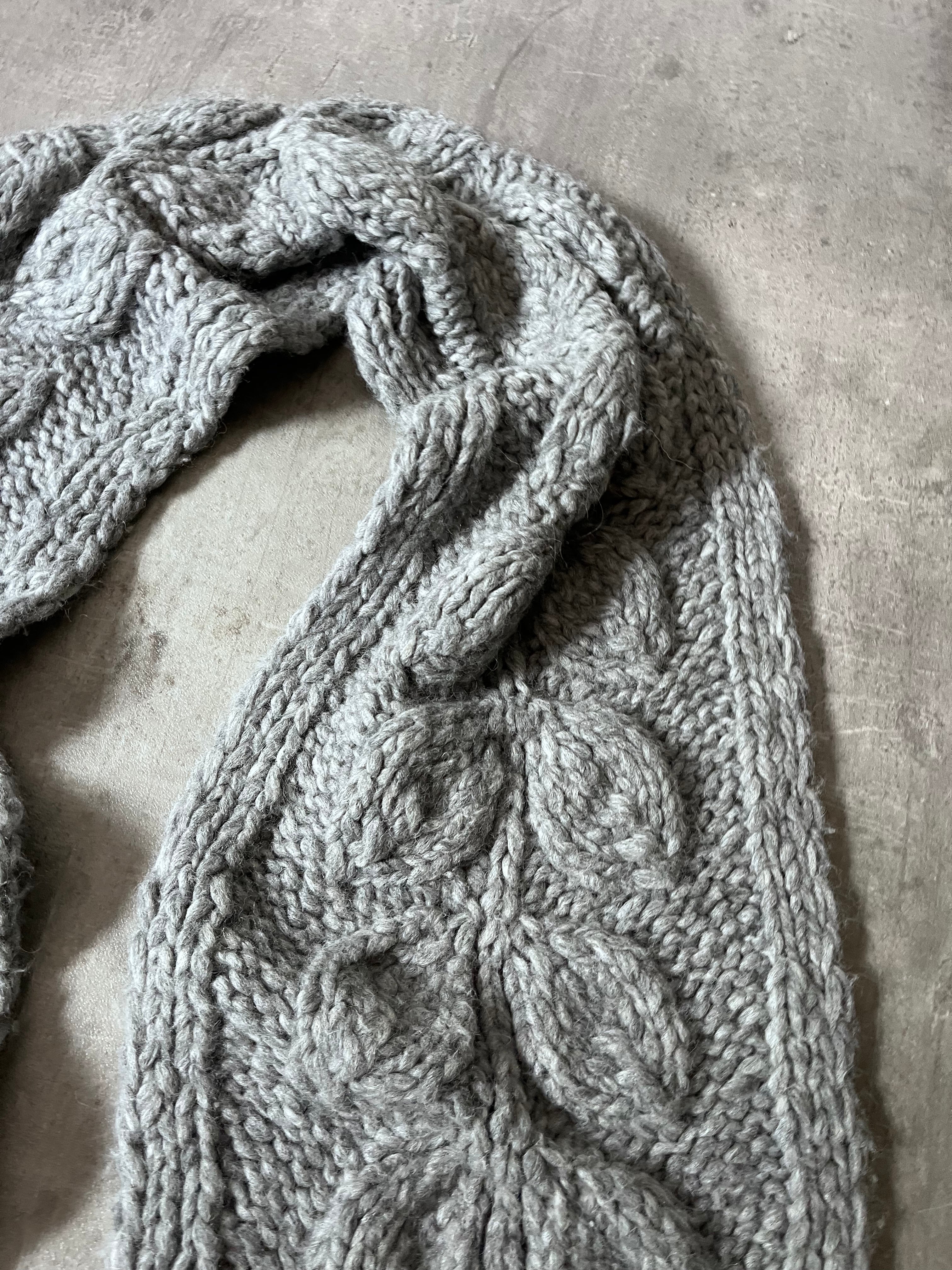 F/W 2015 Maison Margiela Alpaca Scarf Grey