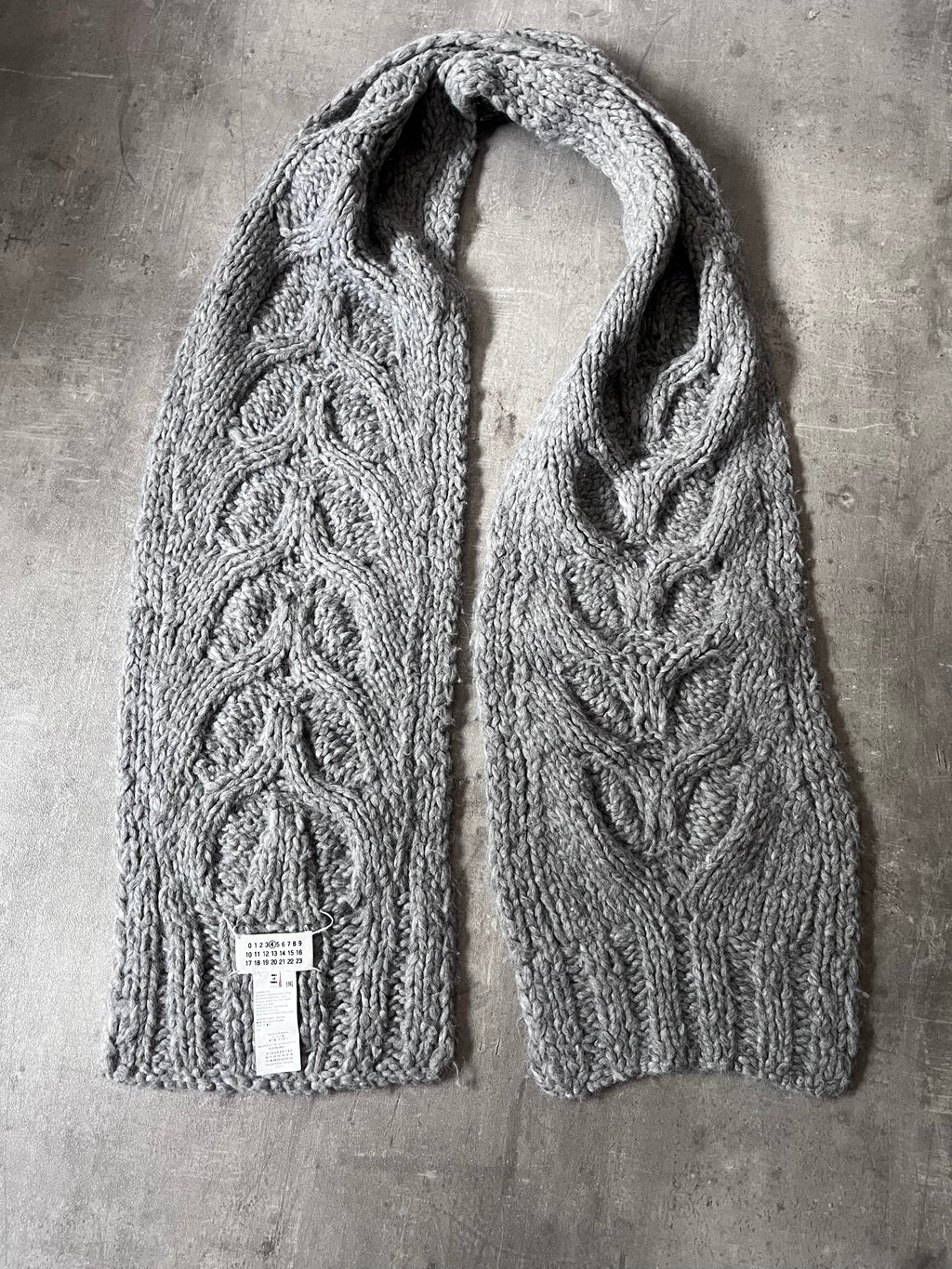 F/W 2015 Maison Margiela Alpaca Scarf Grey