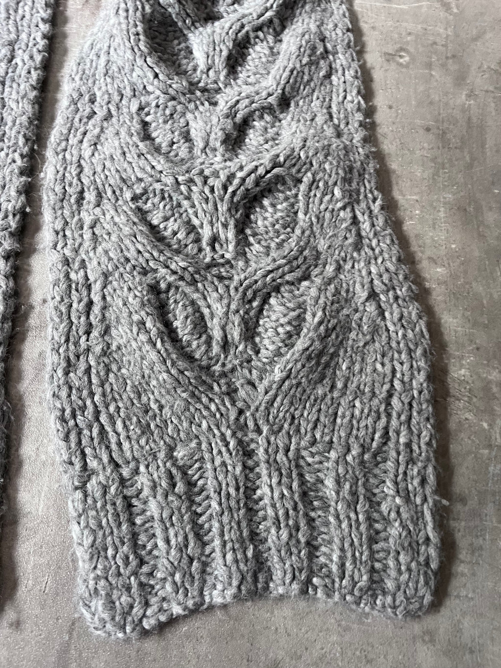 F/W 2015 Maison Margiela Alpaca Scarf Grey