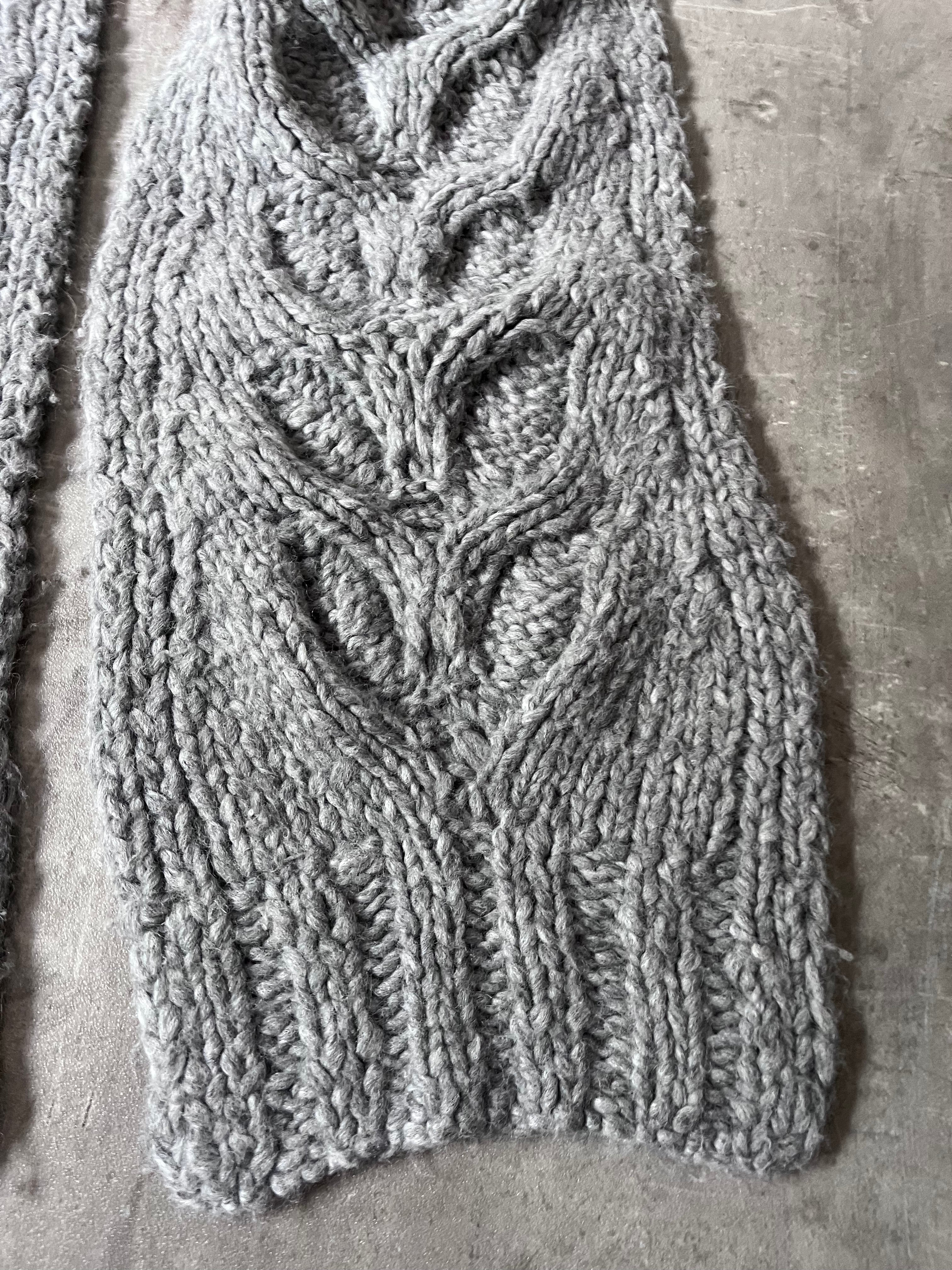 F/W 2015 Maison Margiela Alpaca Scarf Grey