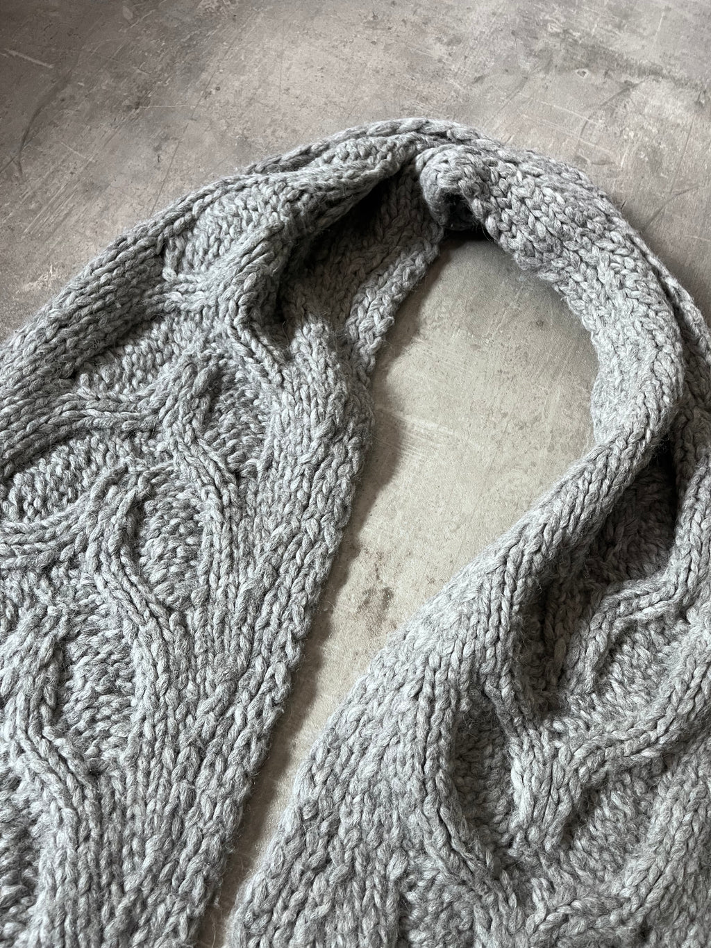 F/W 2015 Maison Margiela Alpaca Scarf Grey