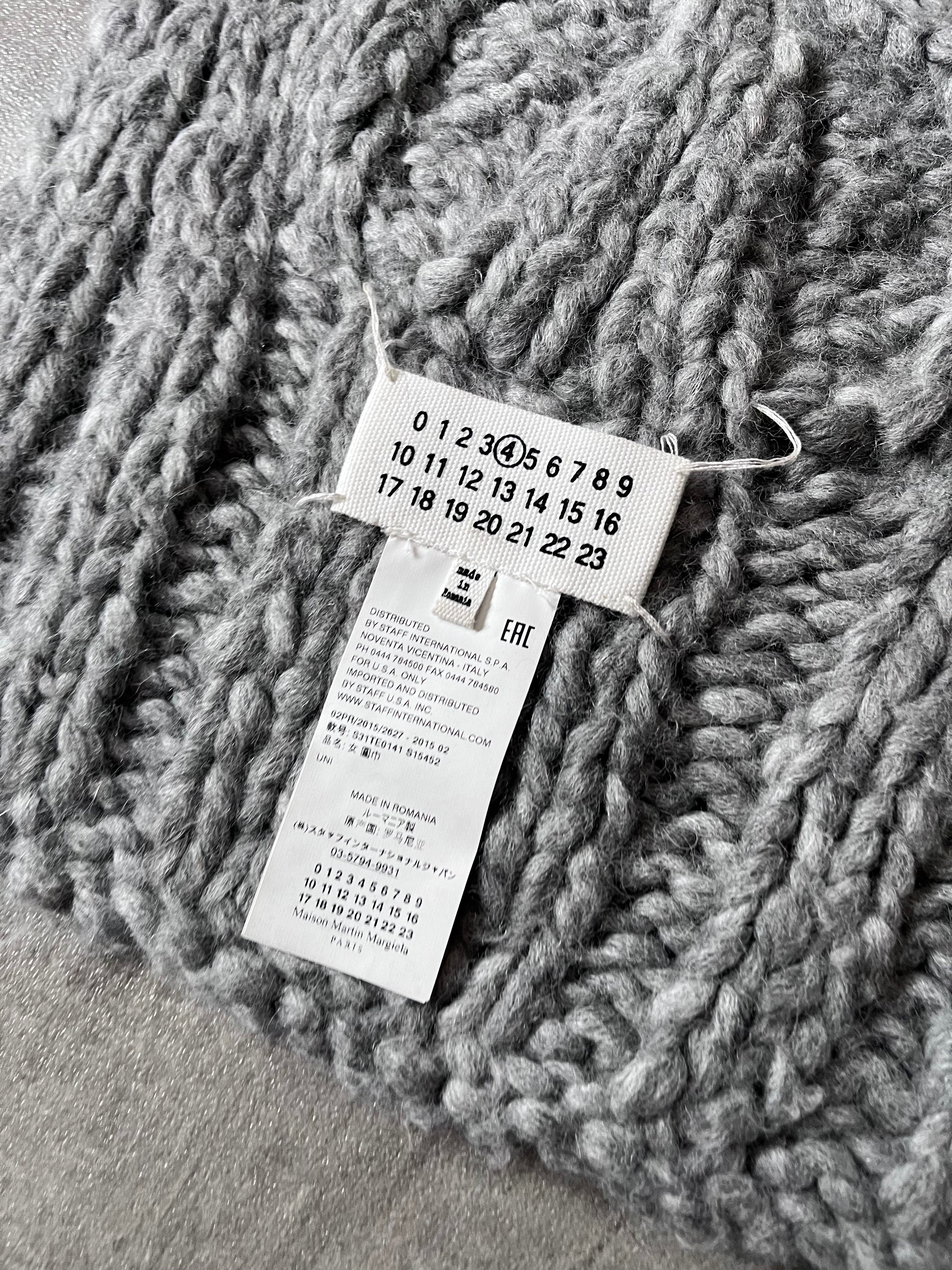 F/W 2015 Maison Margiela Alpaca Scarf Grey