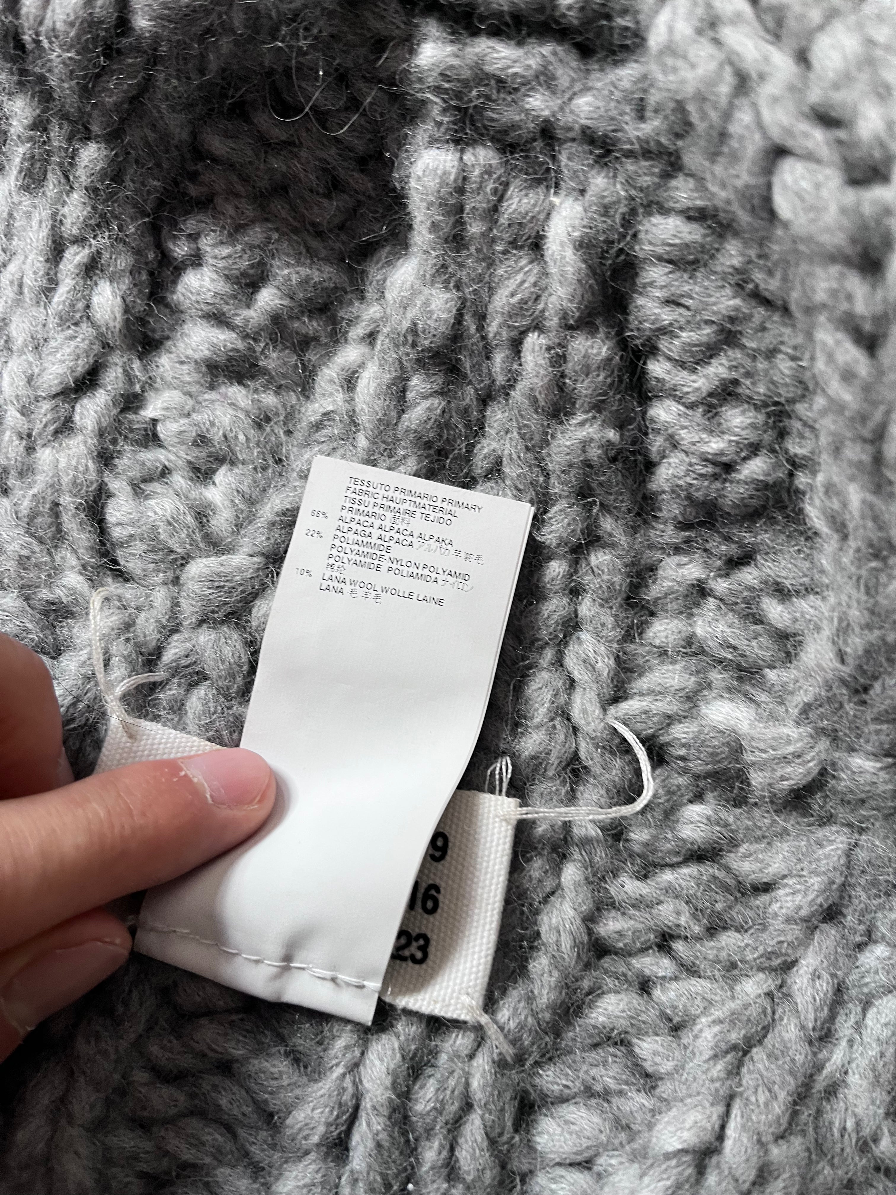F/W 2015 Maison Margiela Alpaca Scarf Grey