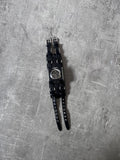 2000s Dolce & Gabbana Bay Star Leather Watch Black