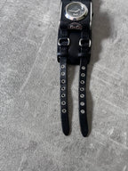 2000s Dolce & Gabbana Bay Star Leather Watch Black
