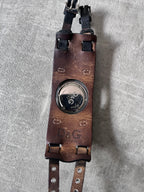 2000s Dolce & Gabbana Bay Star Leather Watch Black