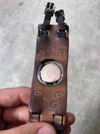 2000s Dolce & Gabbana Bay Star Leather Watch Black
