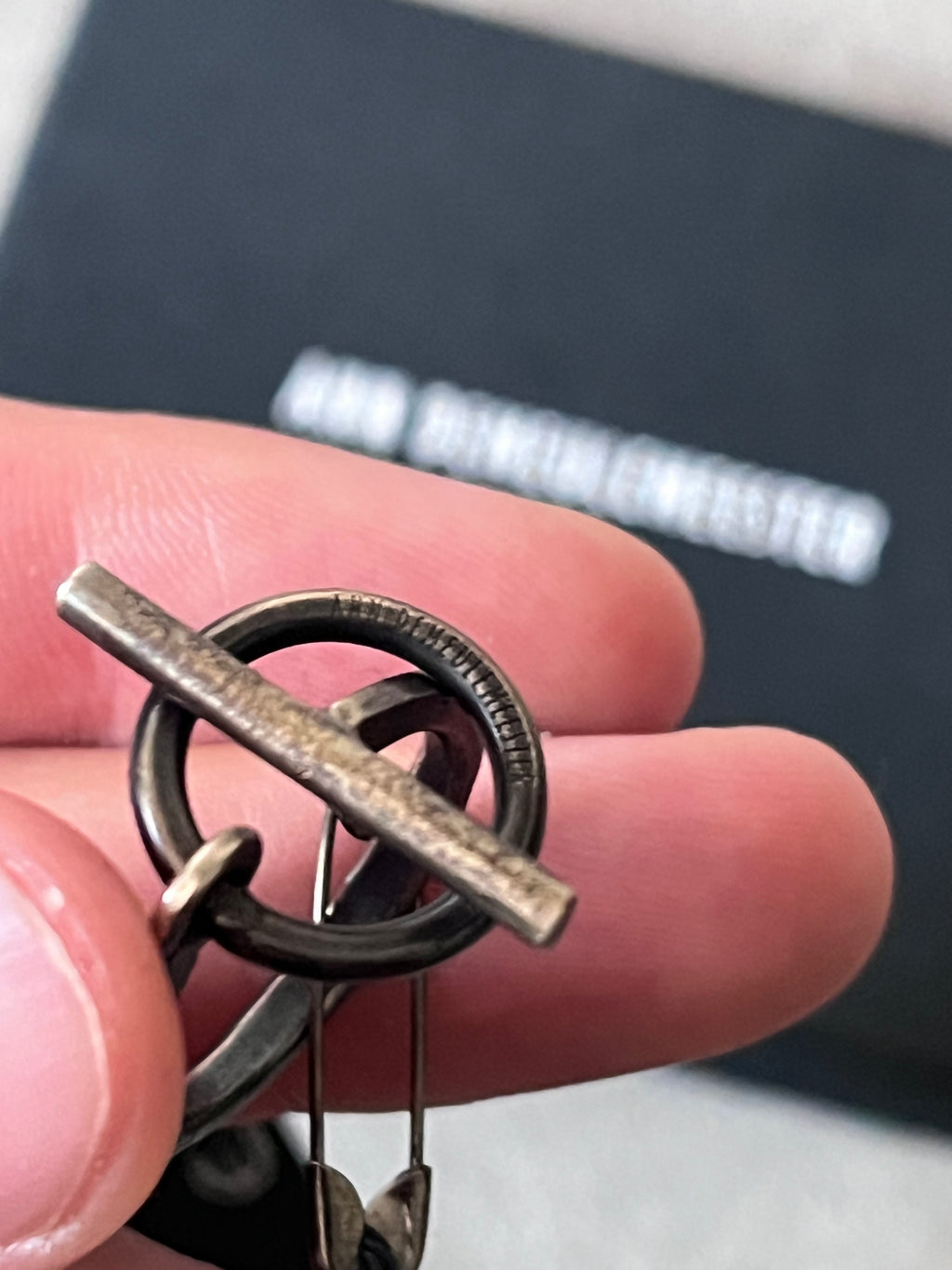 Ann Demeulemeester Silver Lock Ring - 59