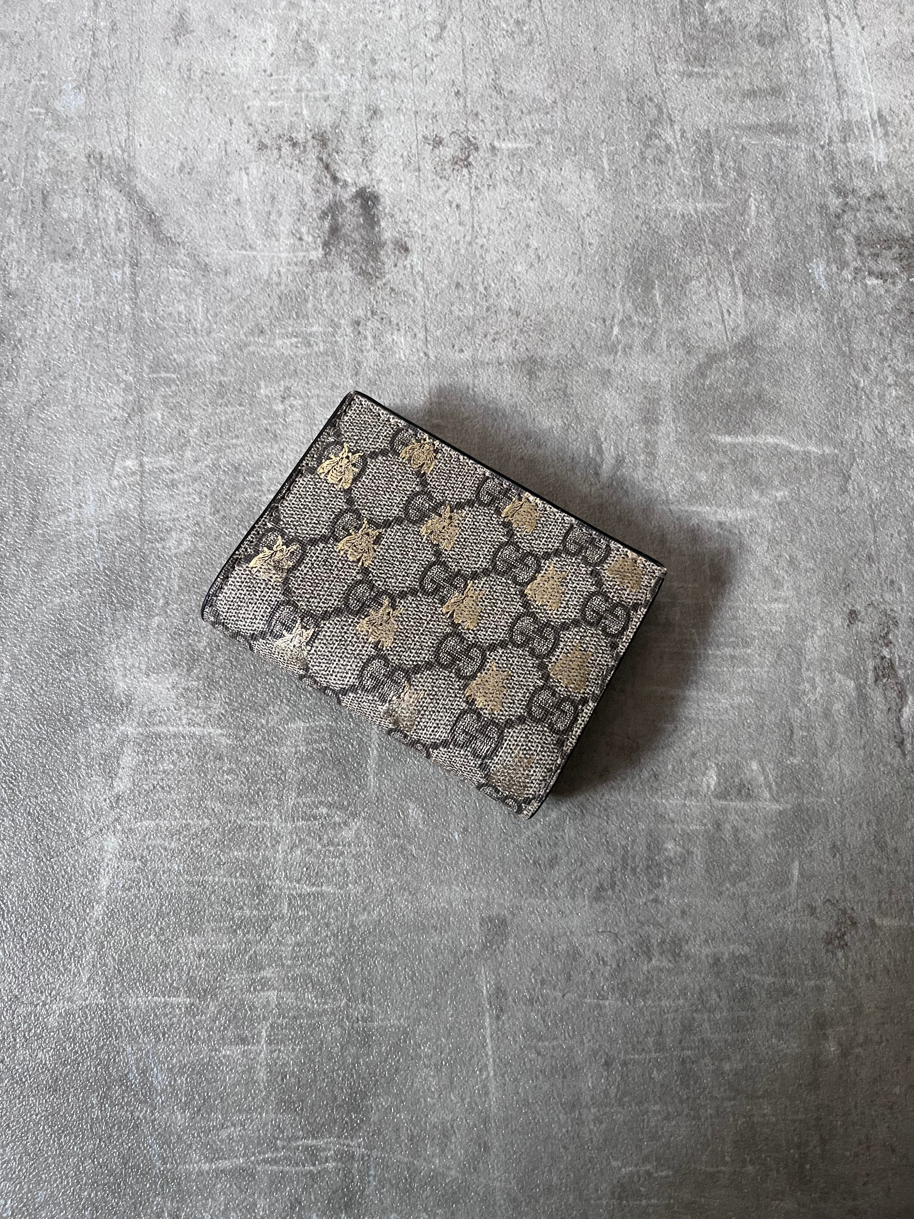 Gucci GG Supreme Bees Wallet Beige