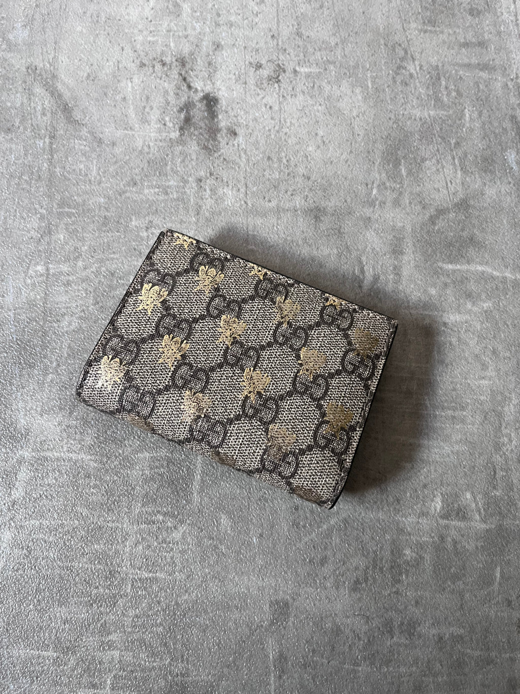 Gucci GG Supreme Bees Wallet Beige