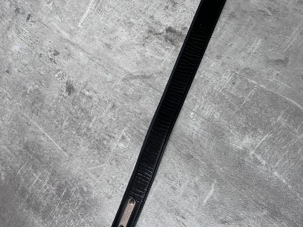 Helmut Lang Vintage Patent Leather Belt Black