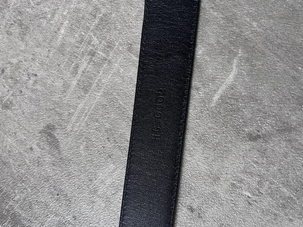 Helmut Lang Vintage Patent Leather Belt Black