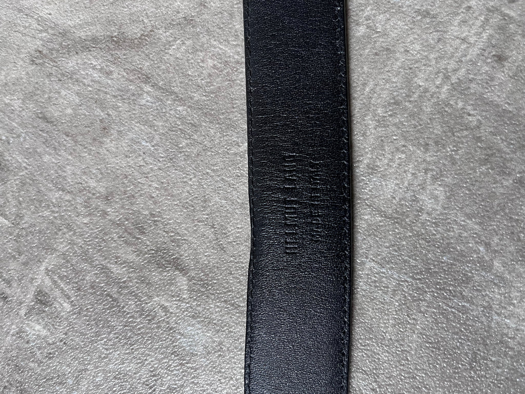Helmut Lang Vintage Patent Leather Belt Black