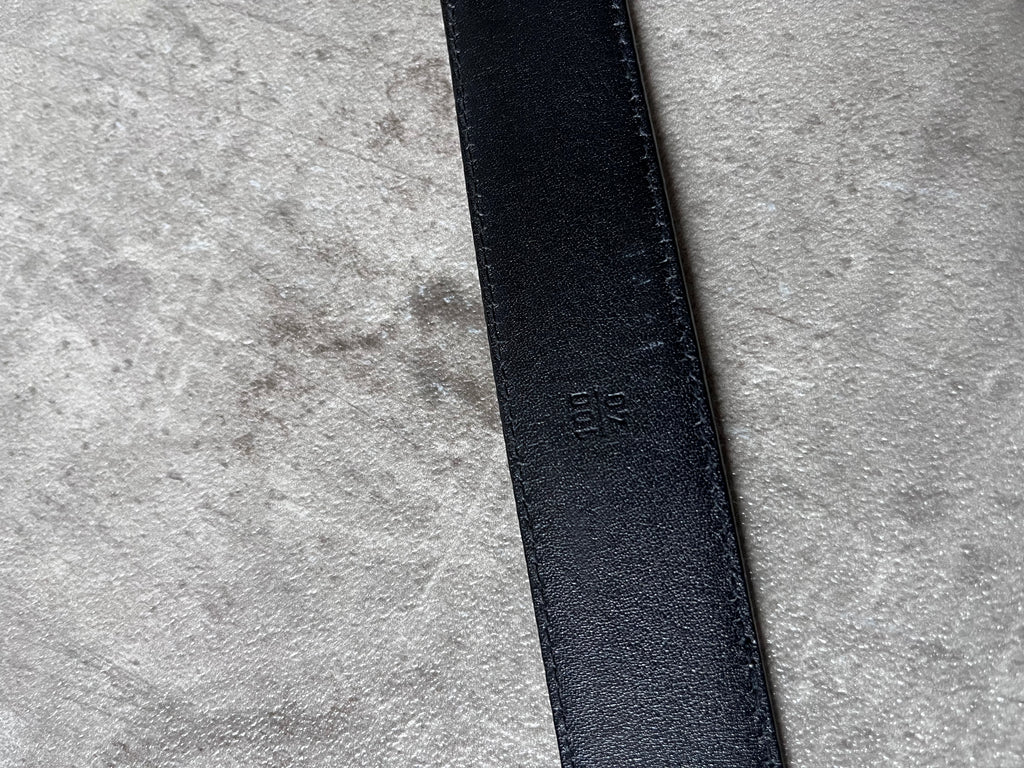 Helmut Lang Vintage Patent Leather Belt Black