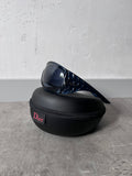 Dior Logo Ribbon Oversized Sunglasses Navy Blue