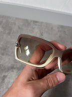 Chanel Vintage CC Logo Gradient Sunglasses White Purple