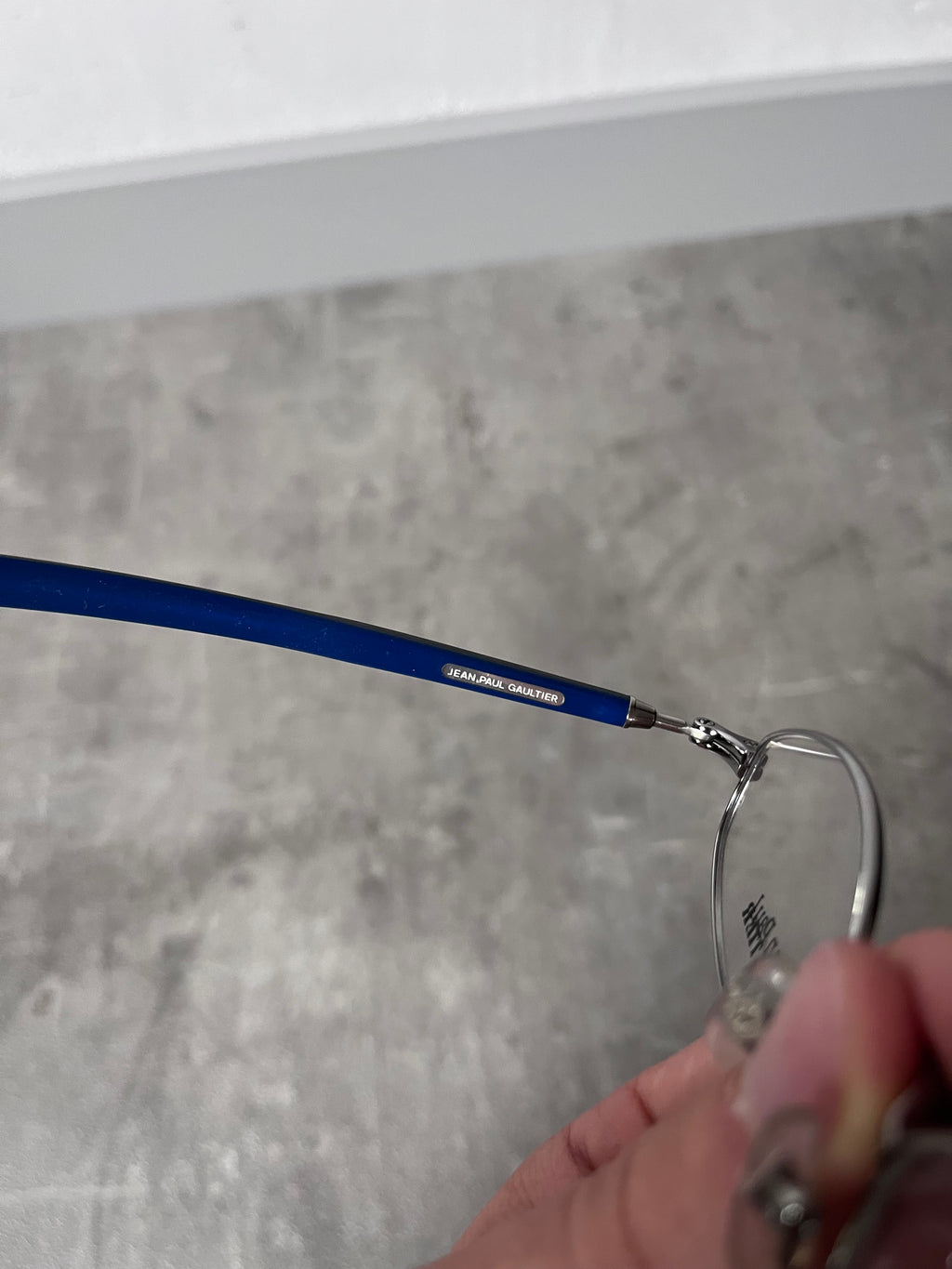 90s Jean Paul Gaultier Vintage Clean Glasses Blue