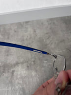 90s Jean Paul Gaultier Vintage Clean Glasses Blue