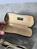 2000s Chanel Marble CC Logo Sunglasses Beige