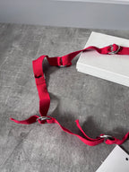 F/W 2006 Maison Margiela Artisanal Buckles Belt Red