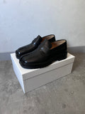 Maison Marginal Tabi Loafers Leather Shoes Black Men - 42
