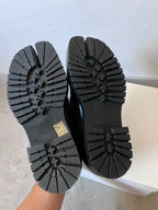 Maison Marginal Tabi Loafers Leather Shoes Black Men - 42