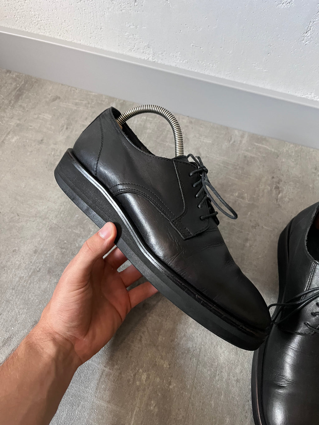 Yohji Yamamoto +NOIR Classic Leather Shoes Black Women 40/41