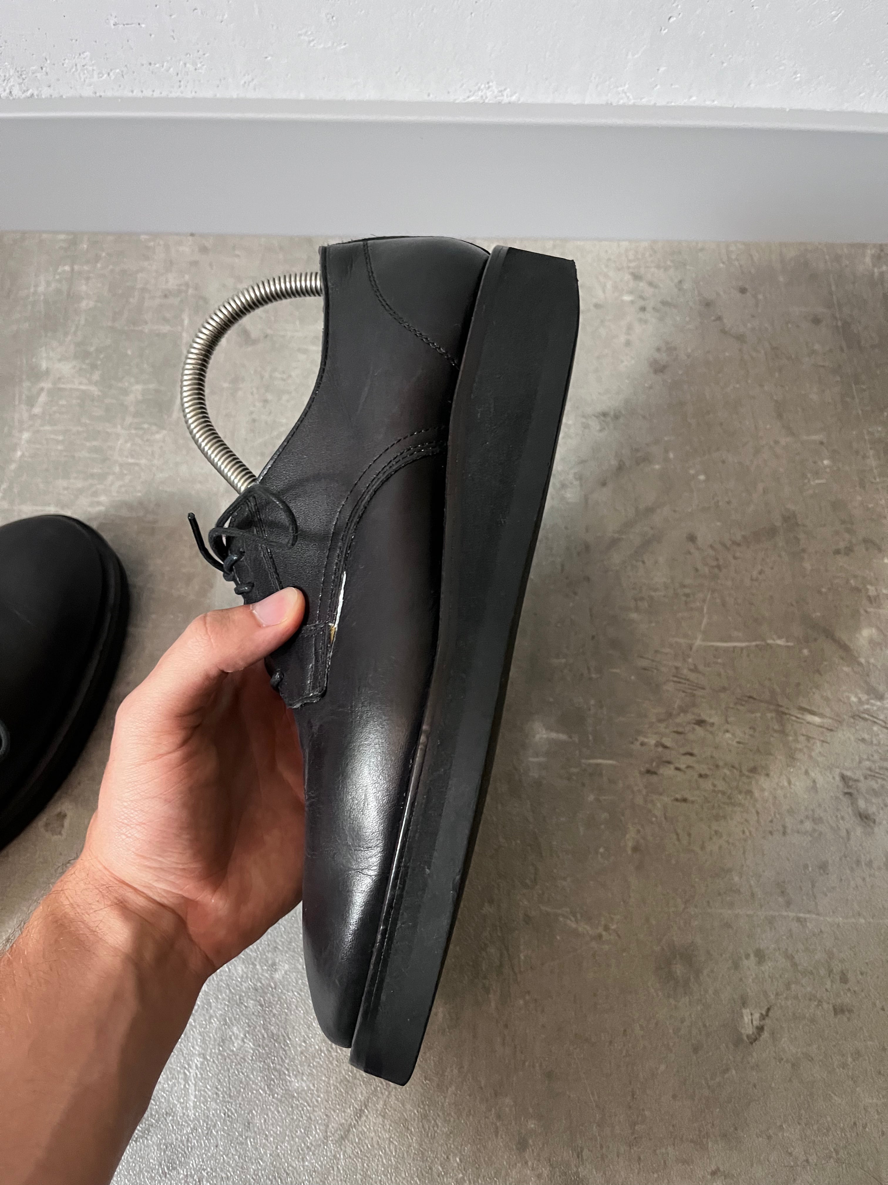 Yohji Yamamoto +NOIR Classic Leather Shoes Black Women 40/41