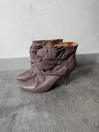 Maison Margiela Crinkle Leather Heels Beige Women - 39