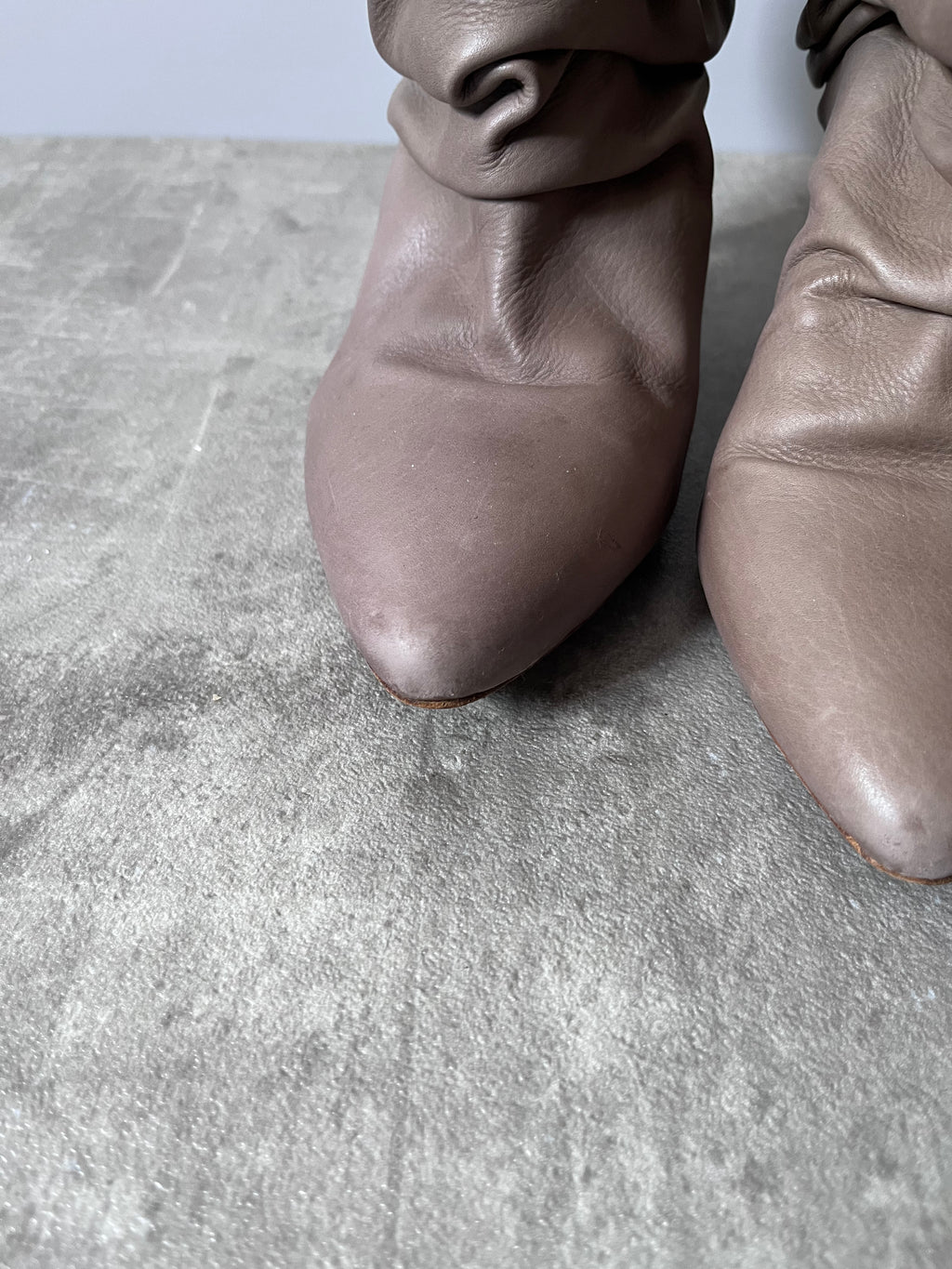 Maison Margiela Crinkle Leather Heels Beige Women - 39